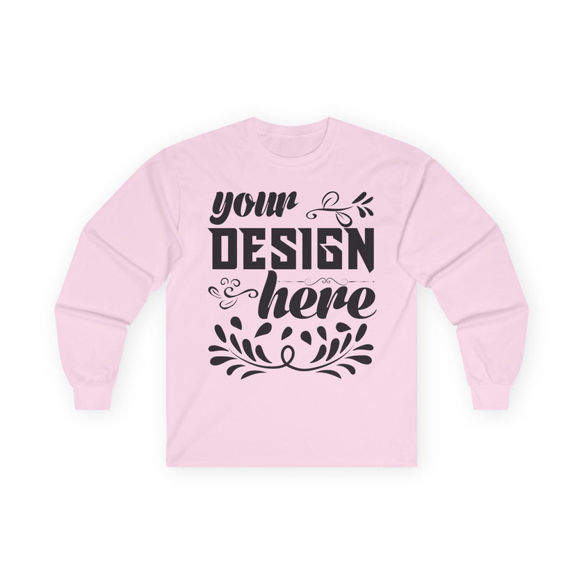 Customizable Gildan 2400 Unisex Ultra Cotton Long Sleeve Tee Classic Fit