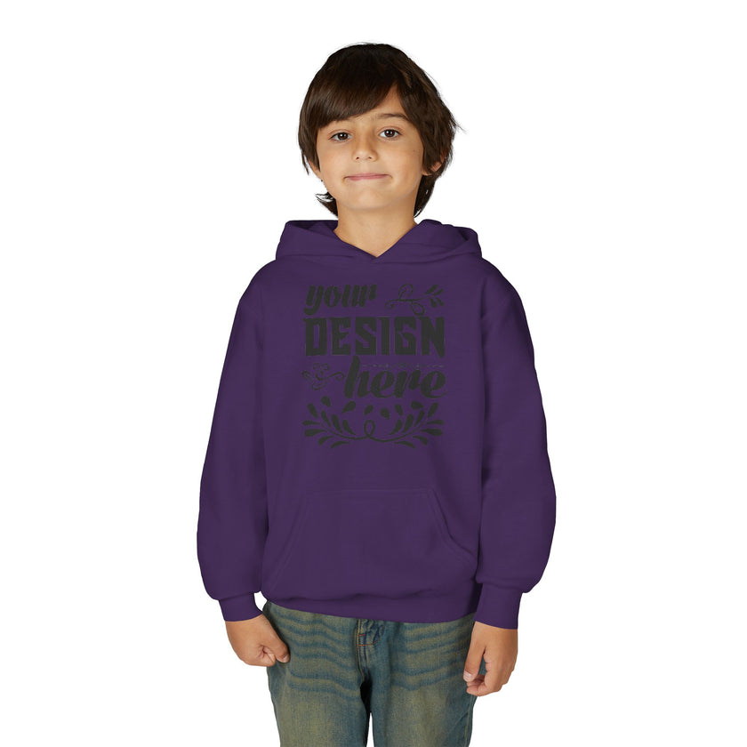 Customizable Gildan 18500B Youth Heavy Blend Hooded Sweatshirt