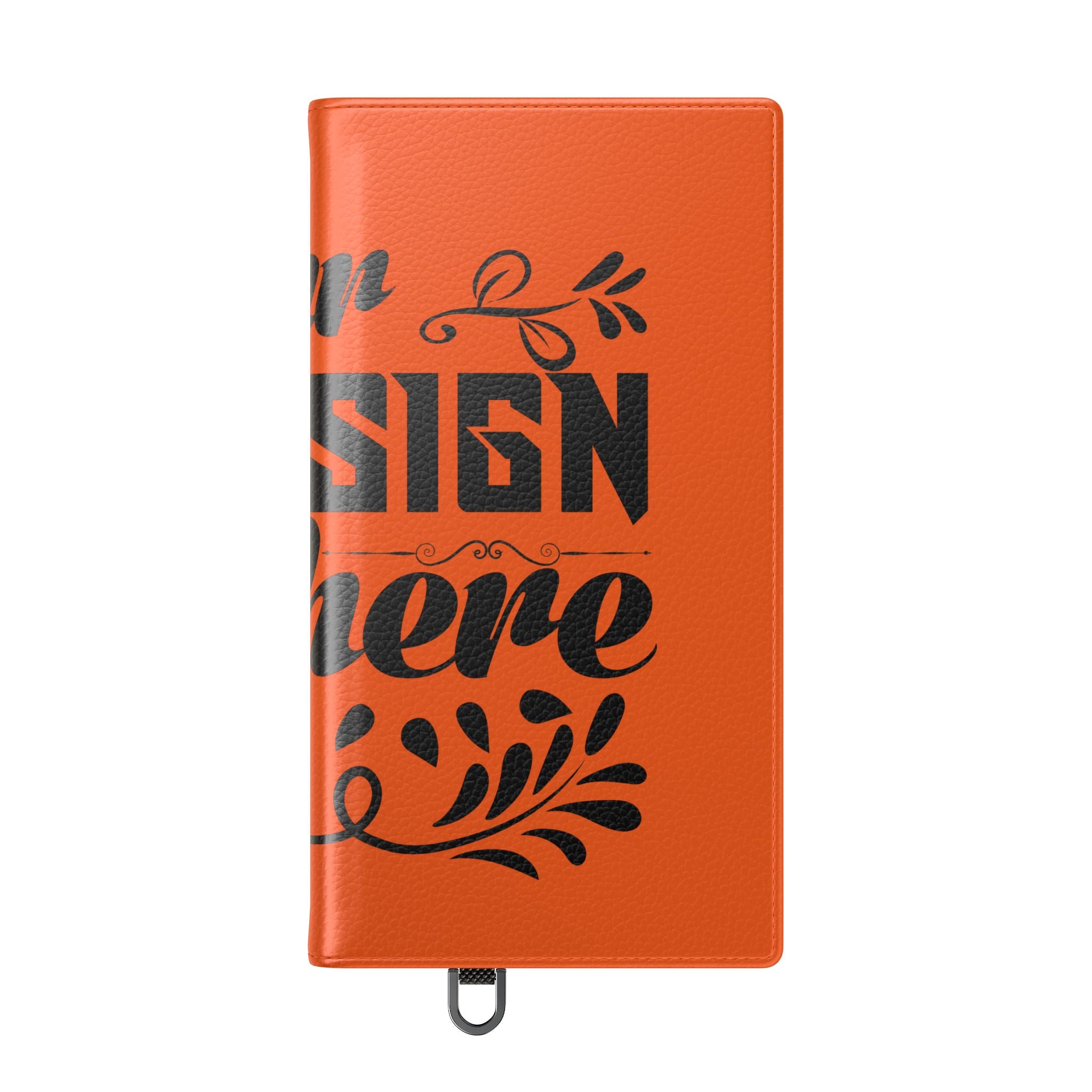 Customizable Flip Folio Phone Case With Card Slots Stand And Elastic Strap
