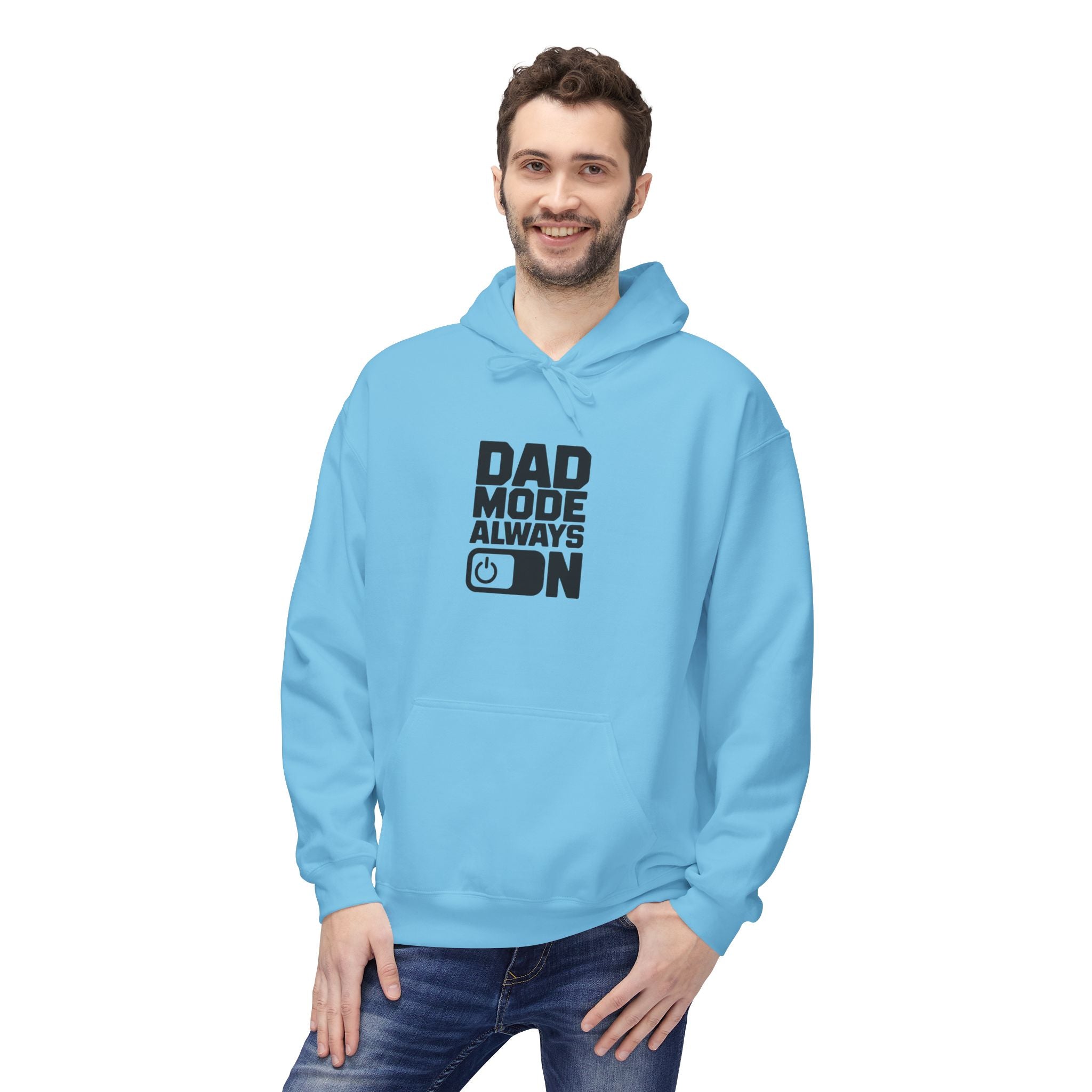 Gildan SF500 Fleece Hoodie | Dad Mode Always On Graphic Print