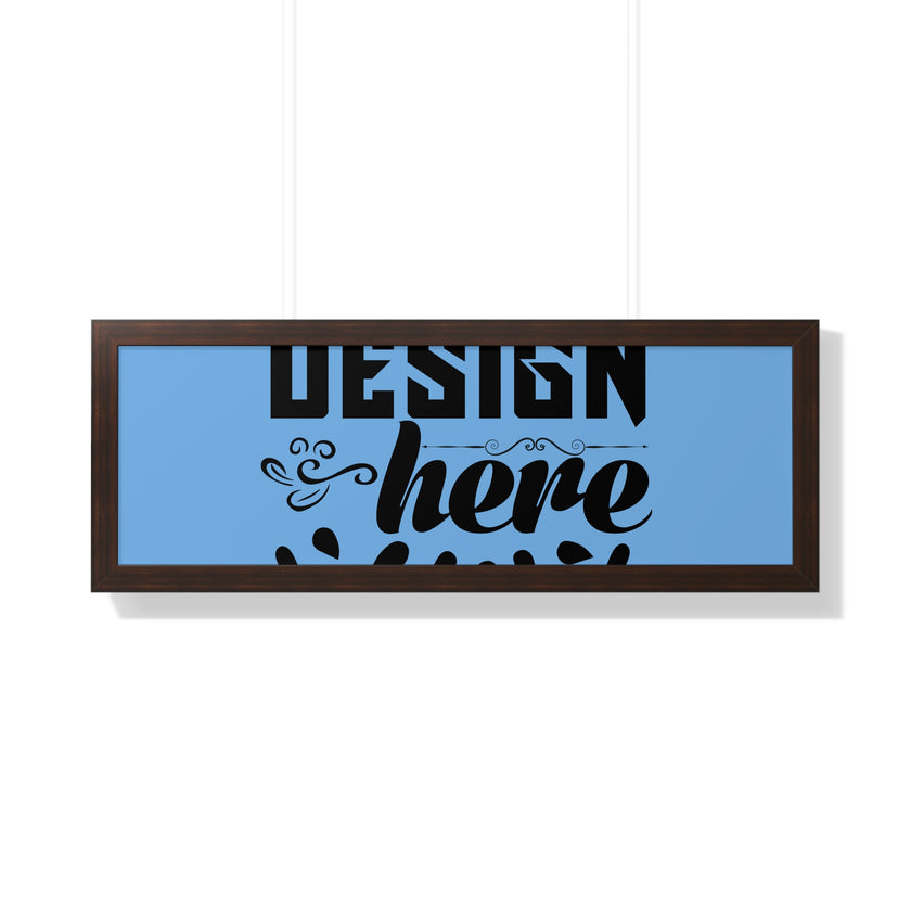Customizable Framed Horizontal Poster on Matte Paper with Acrylic Cover