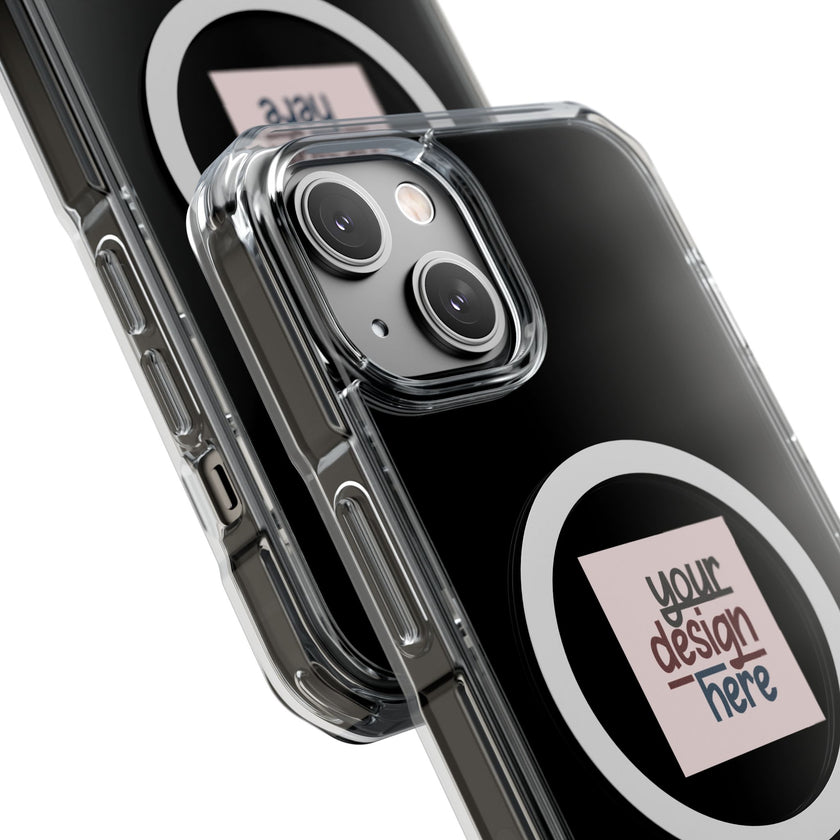 Customizable Magnetic Clear Impact Case With Air Cushioned Bumper Corners