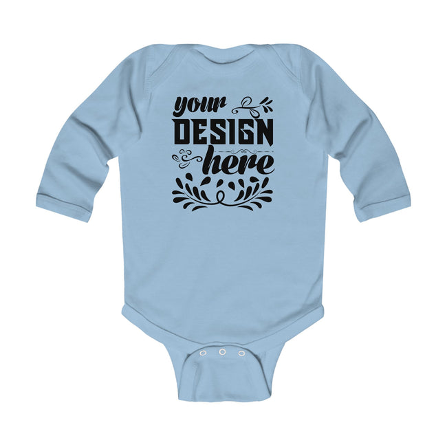 Customizable Infant Long Sleeve Bodysuit Rabbit Skins 4411 Classic Fit