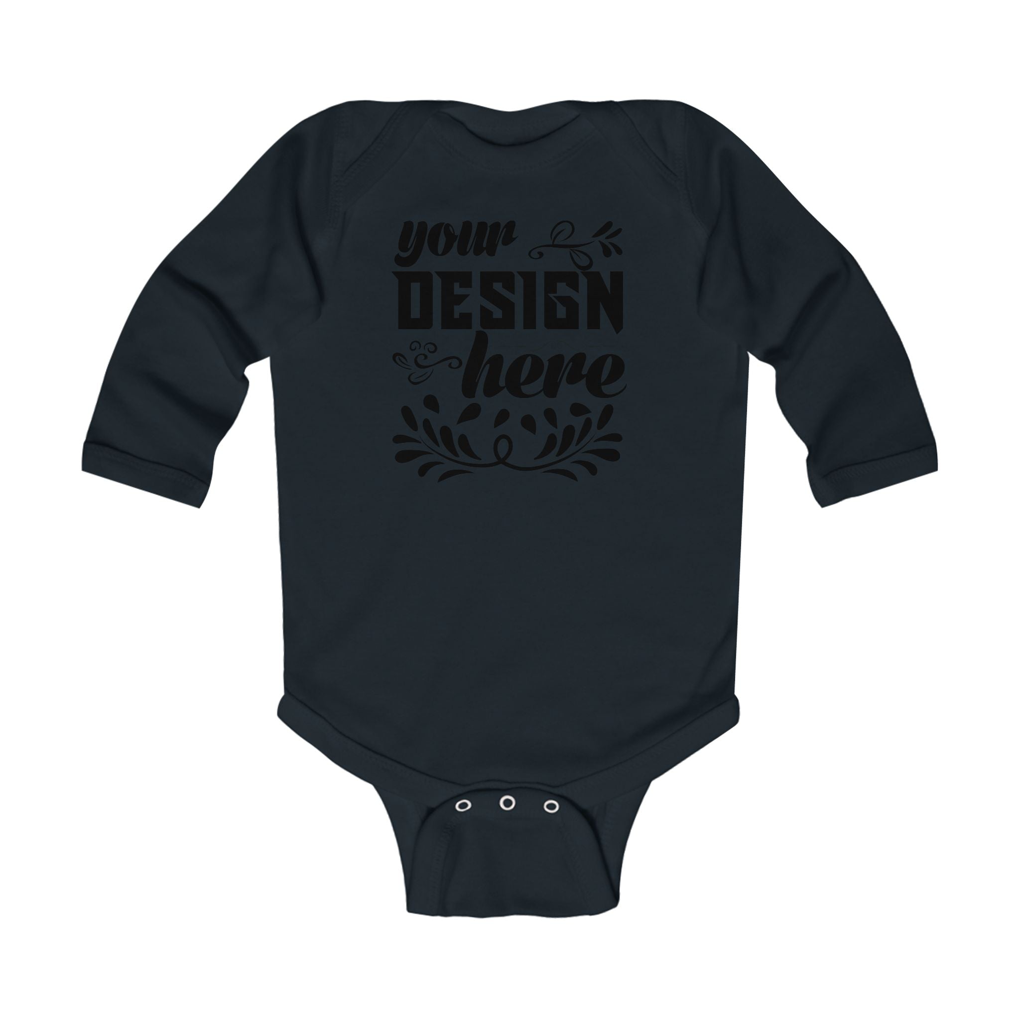 Customizable Infant Long Sleeve Bodysuit Rabbit Skins 4411 Classic Fit