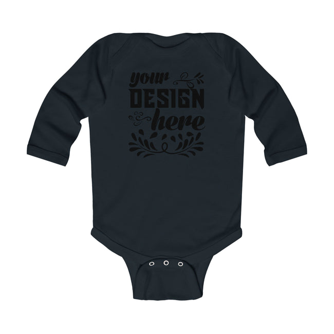 Customizable Infant Long Sleeve Bodysuit Rabbit Skins 4411 Classic Fit