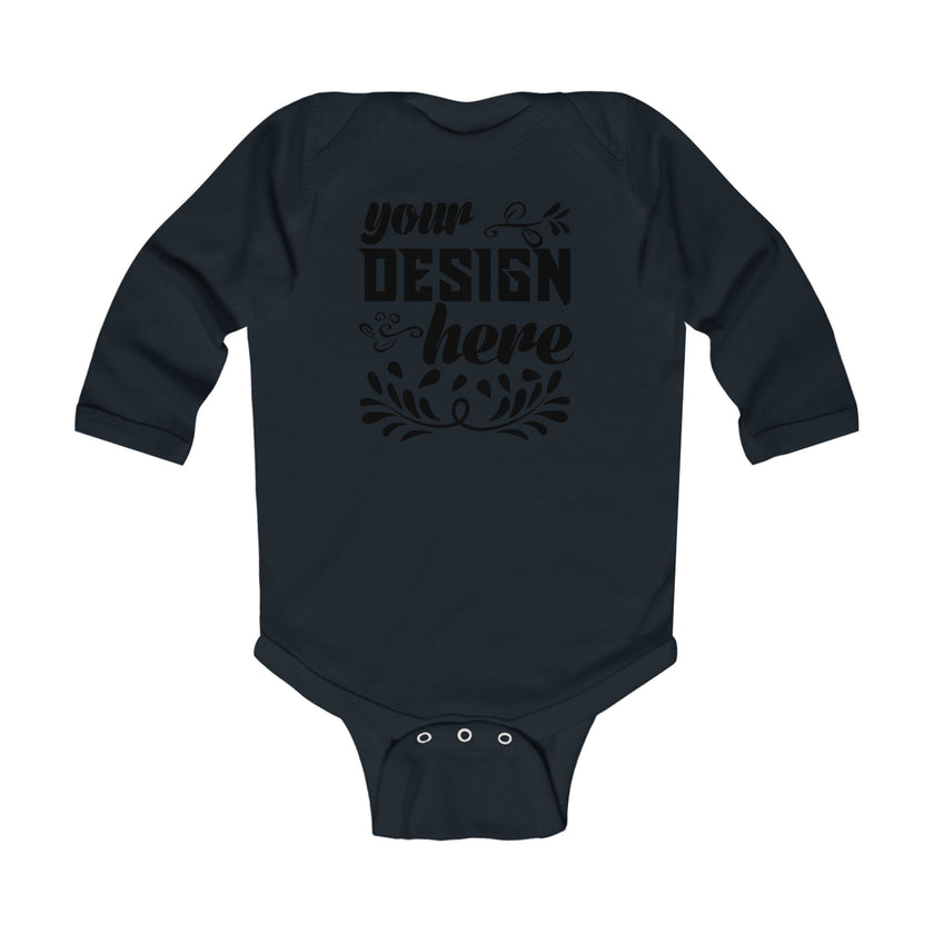 Customizable Infant Long Sleeve Bodysuit Rabbit Skins 4411 Classic Fit