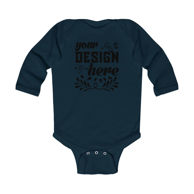 Customizable Infant Long Sleeve Bodysuit Rabbit Skins 4411 Classic Fit