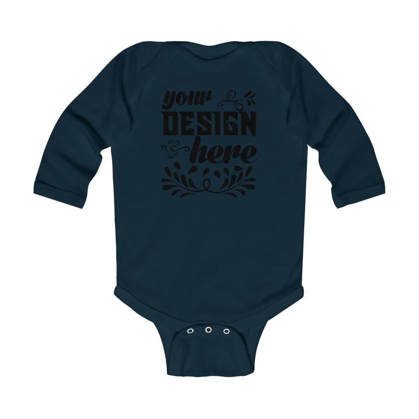 Customizable Infant Long Sleeve Bodysuit Rabbit Skins 4411 Classic Fit