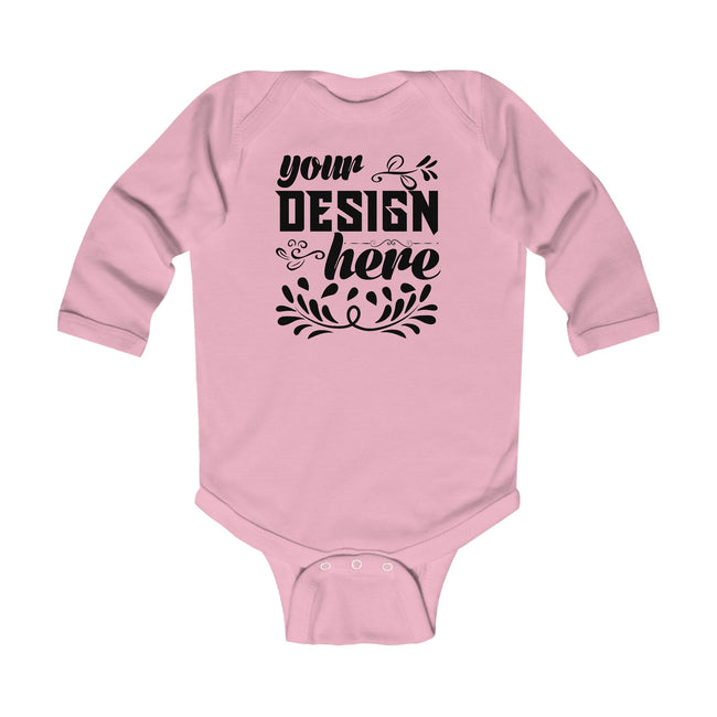 Customizable Infant Long Sleeve Bodysuit Rabbit Skins 4411 Classic Fit