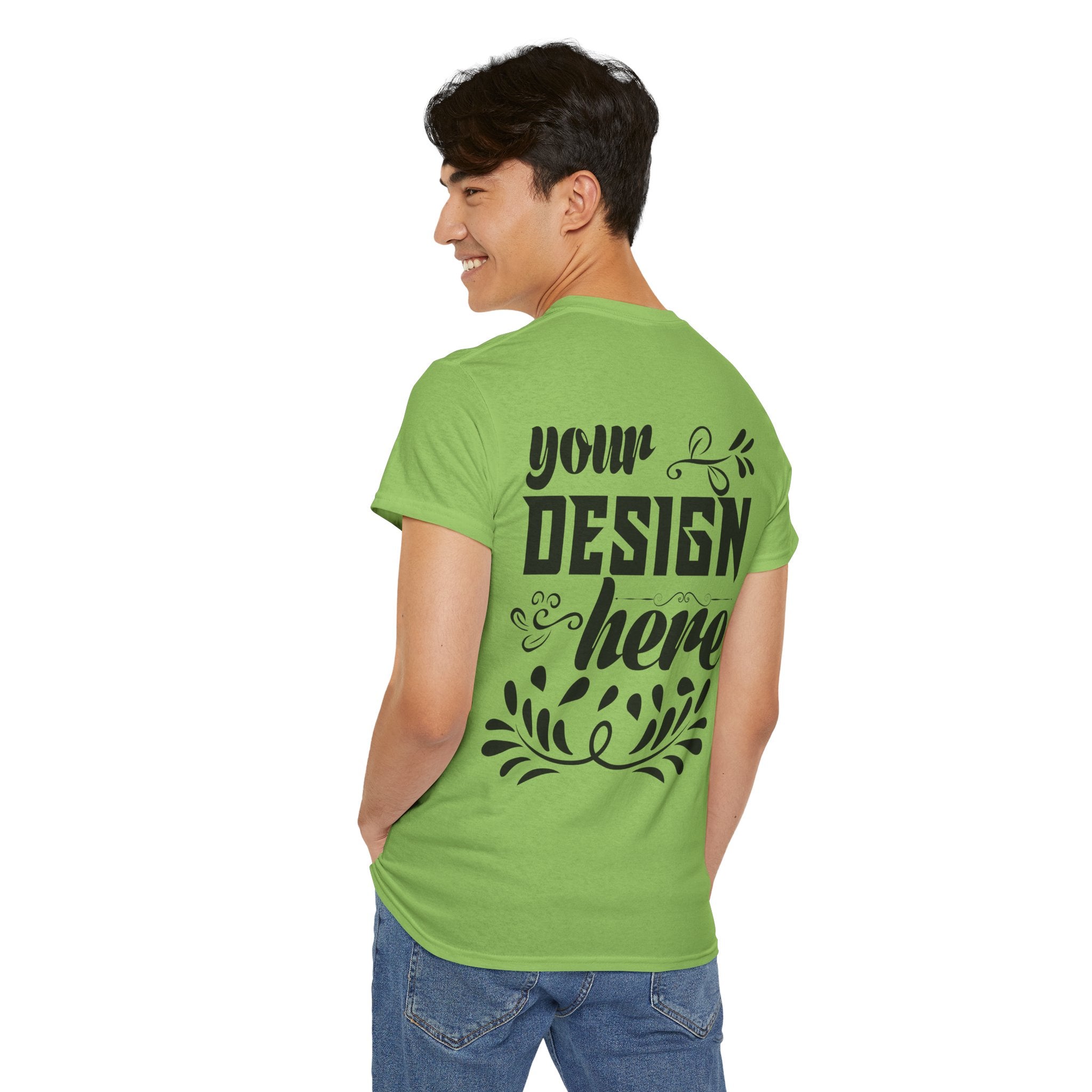 Customizable Gildan 5000 Unisex Heavy Cotton T-Shirt Classic Fit