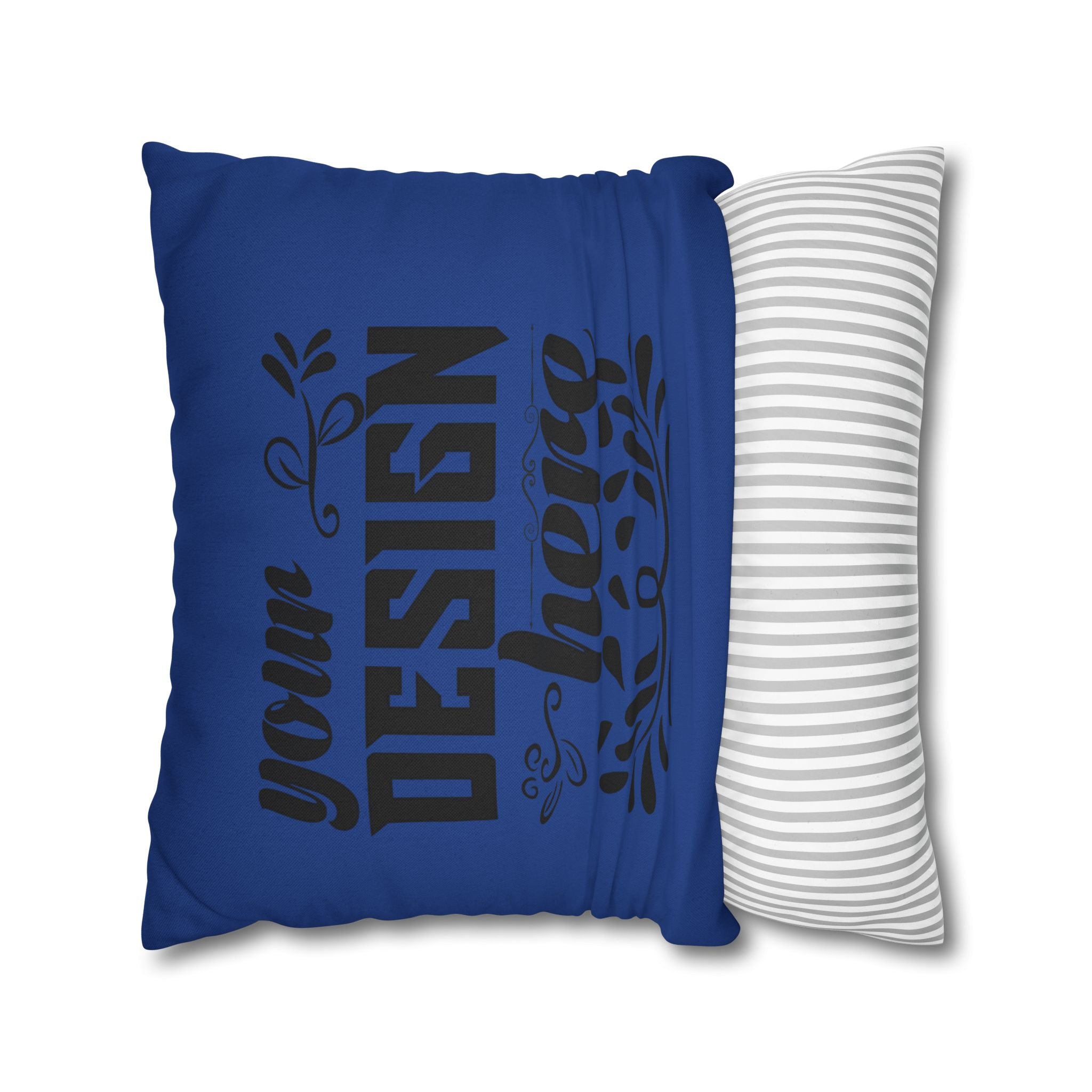 Customizable Spun Polyester Square Pillowcase Double-Sided Print Cover