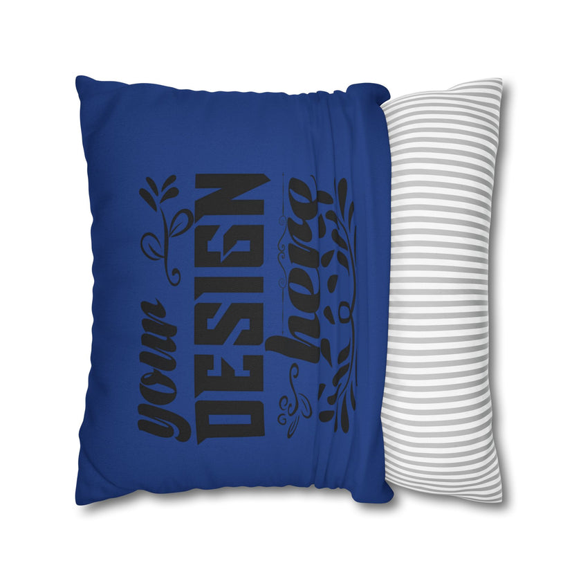 Customizable Spun Polyester Square Pillowcase Double-Sided Print Cover