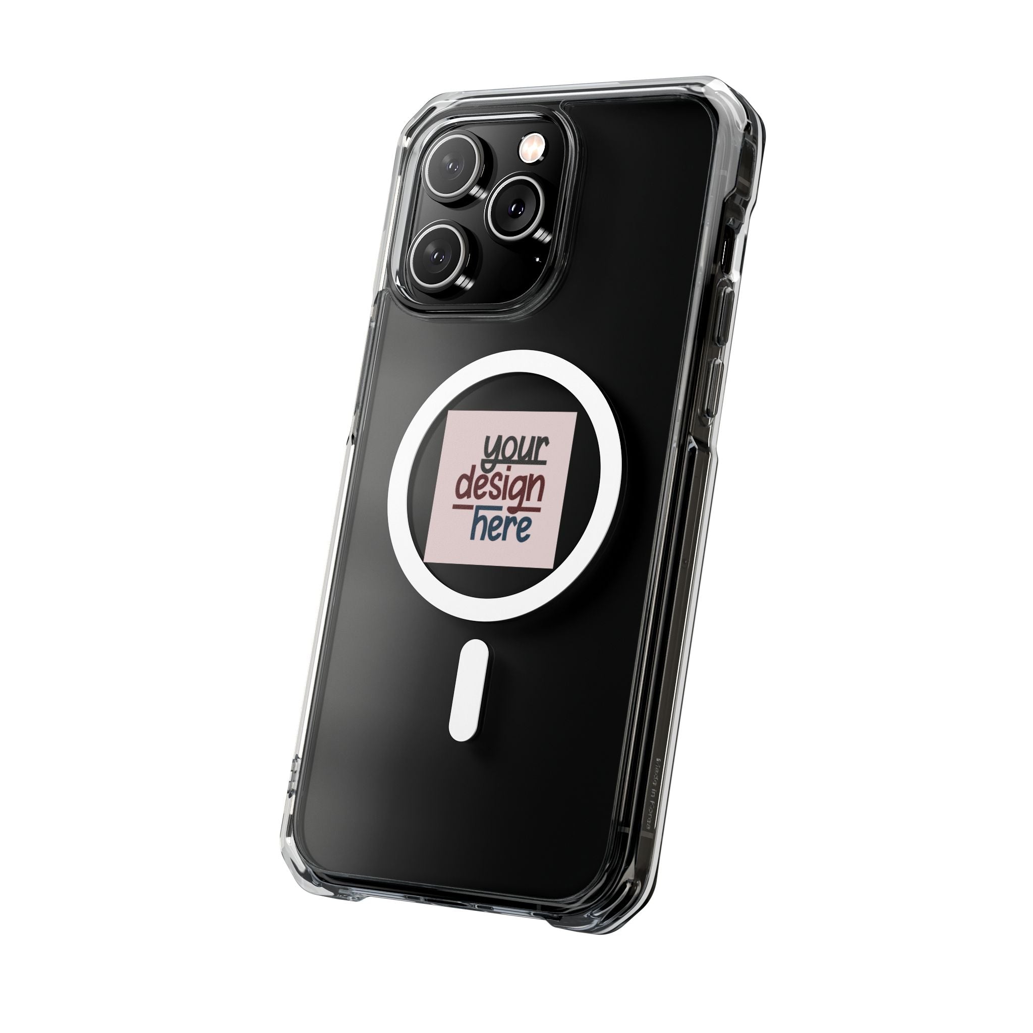 Customizable Magnetic Clear Impact Case With Air Cushioned Bumper Corners