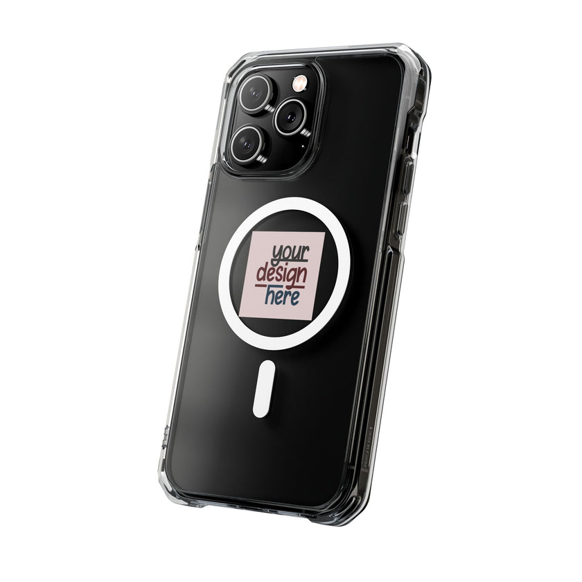 Customizable Magnetic Clear Impact Case With Air Cushioned Bumper Corners