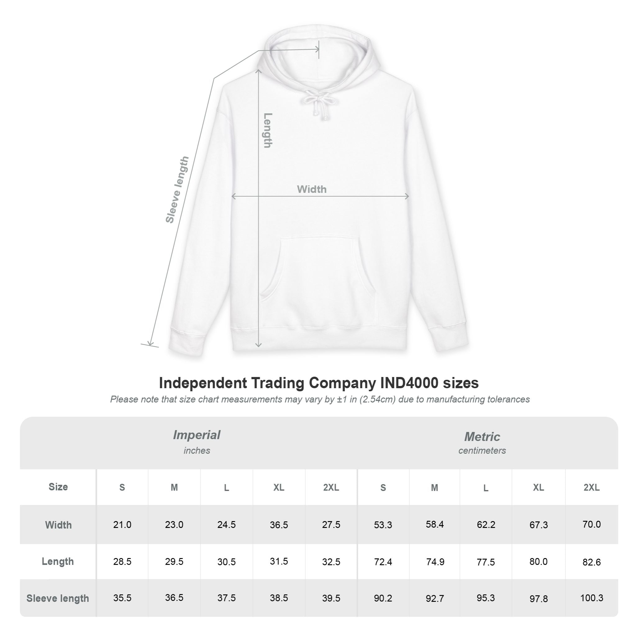 Customizable Independent Trading Co IND4000 Unisex Hooded Sweatshirt