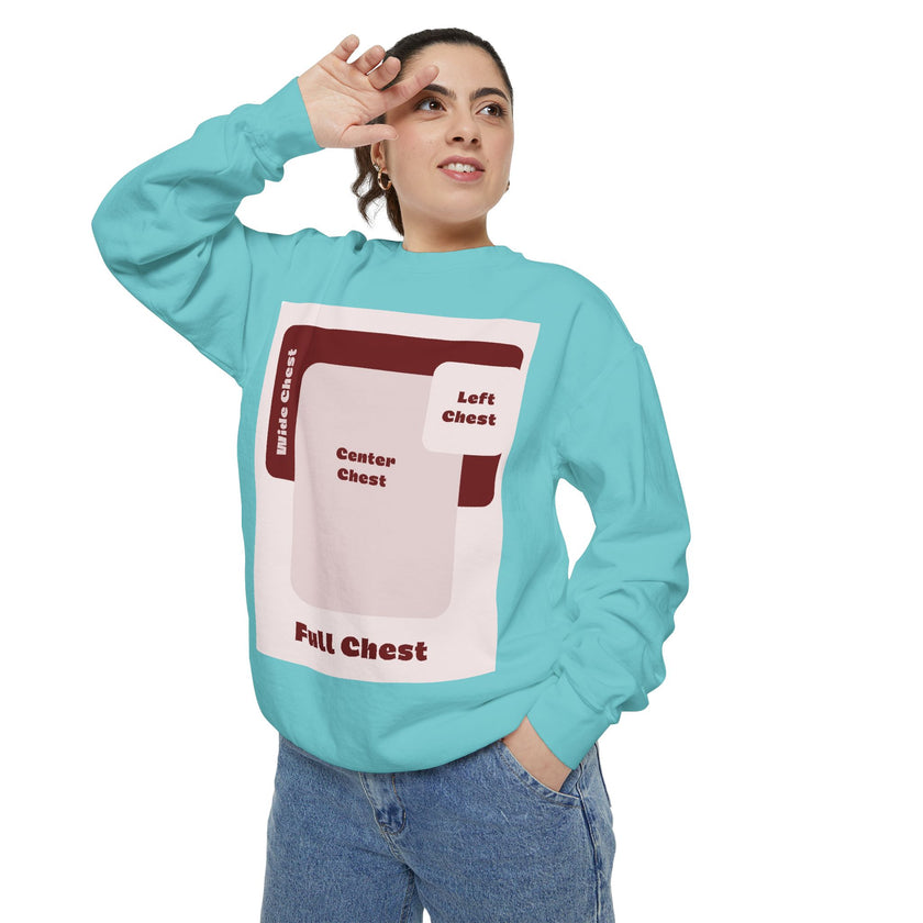 Customizable Comfort Colors 1566 Unisex Garment Dyed Sweatshirt DTG Custom Design