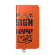 Customizable Flip Folio Phone Case With Card Slots Stand And Elastic Strap