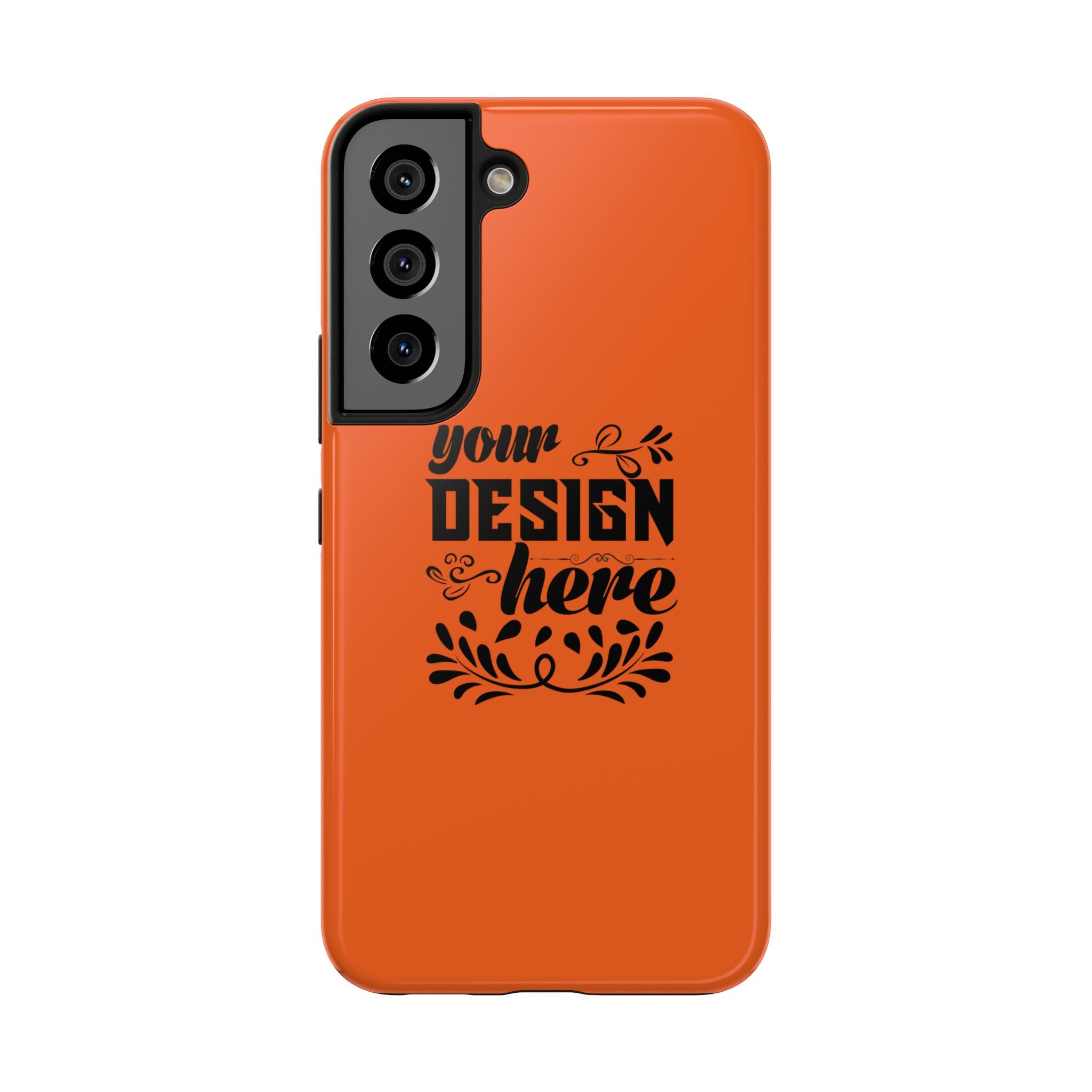 Customizable Tough Phone Case Glossy Dual Layer Wireless Charging