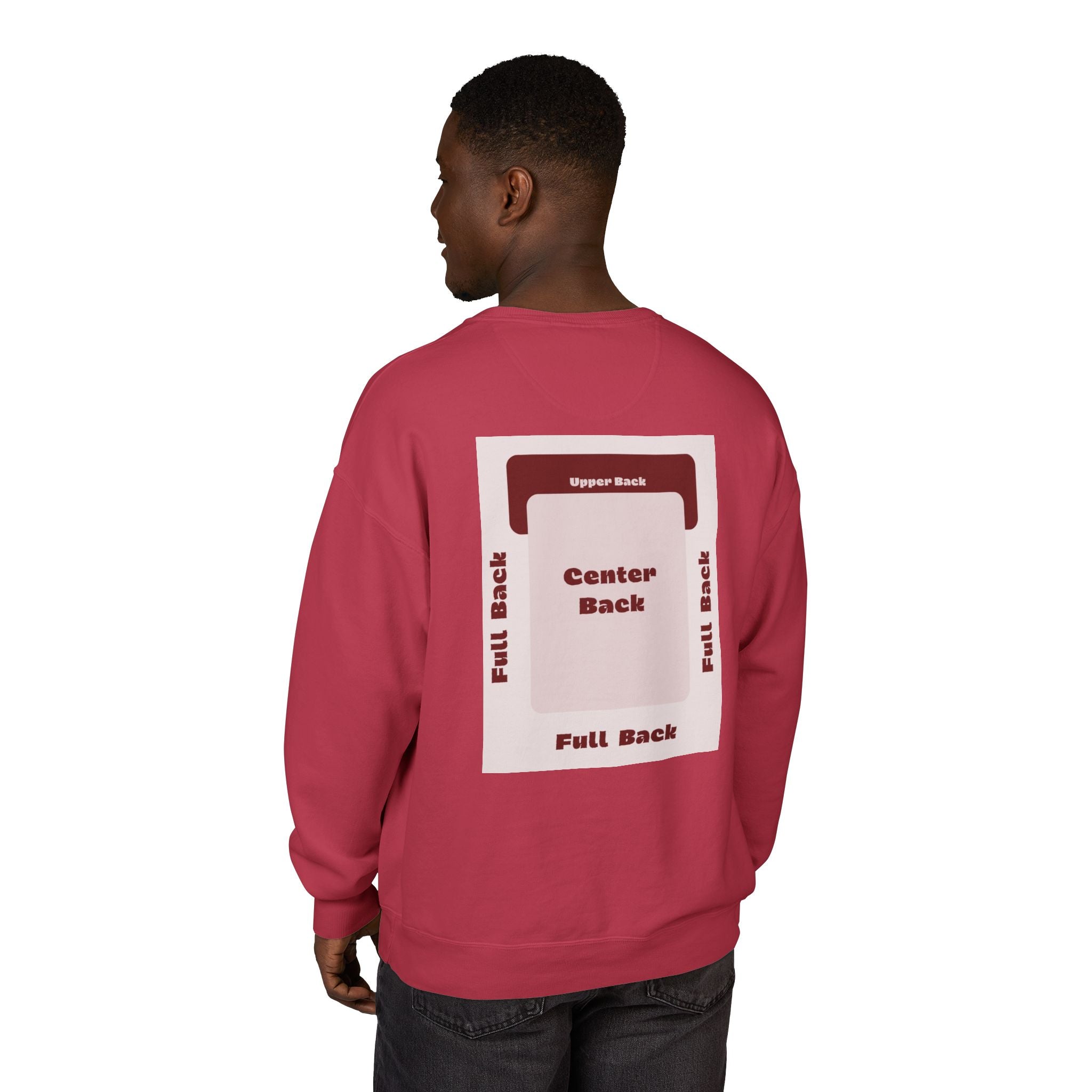 Customizable Hanes GDH400 Unisex Garment Dyed Crewneck Sweatshirt