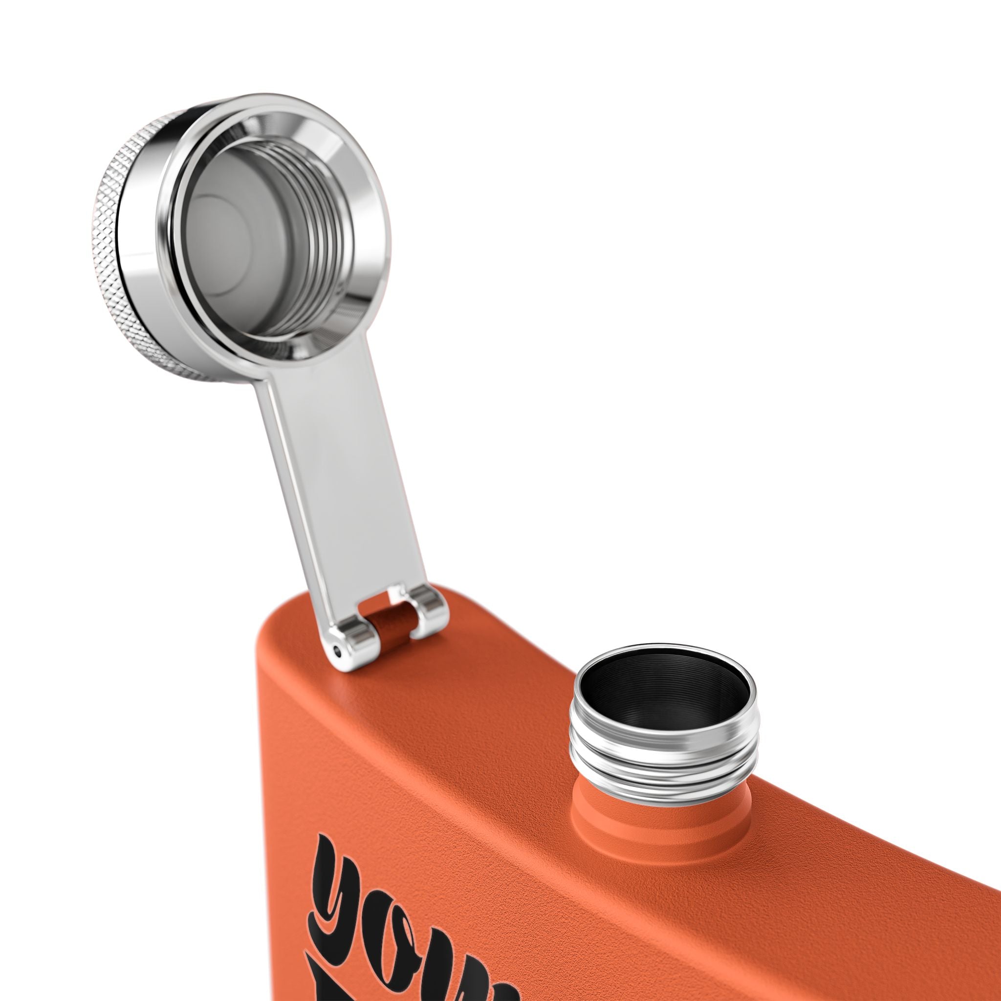 Customizable Polar Camel 6oz Stainless Steel Flask with UV DTF Print