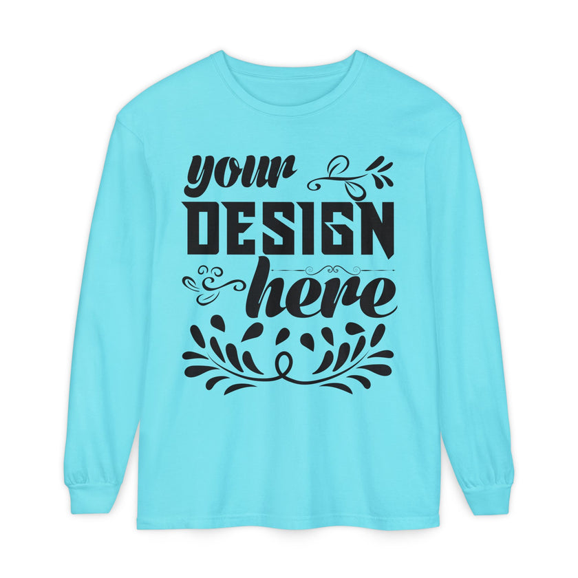 Customizable Comfort Colors 6014 Unisex Garment Dyed Long Sleeve T Shirt