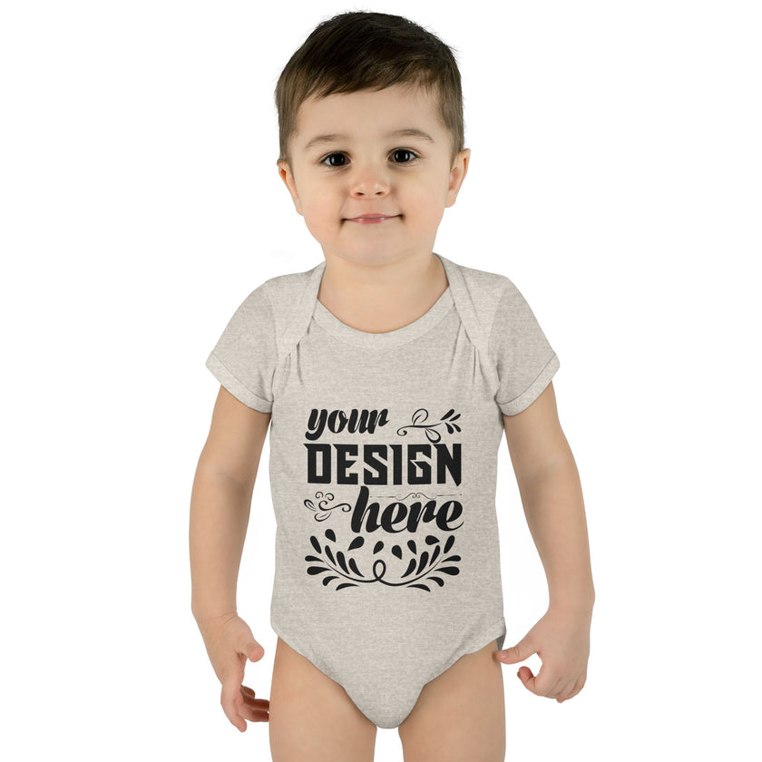 Customizable Infant Baby Rib Bodysuit Rabbit Skins 4400 Unisex