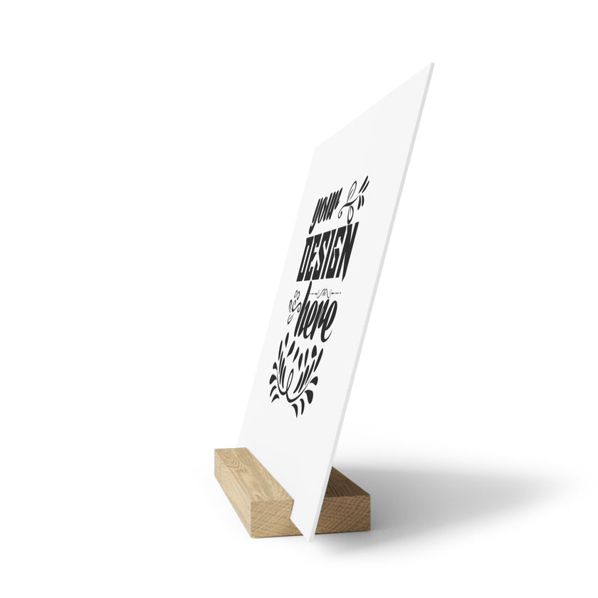 Customizable Gallery Board with Wooden Stand 1.8mm Giclée Print