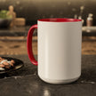 Customizable Glossy Ceramic Accent Mug 11oz and 15oz