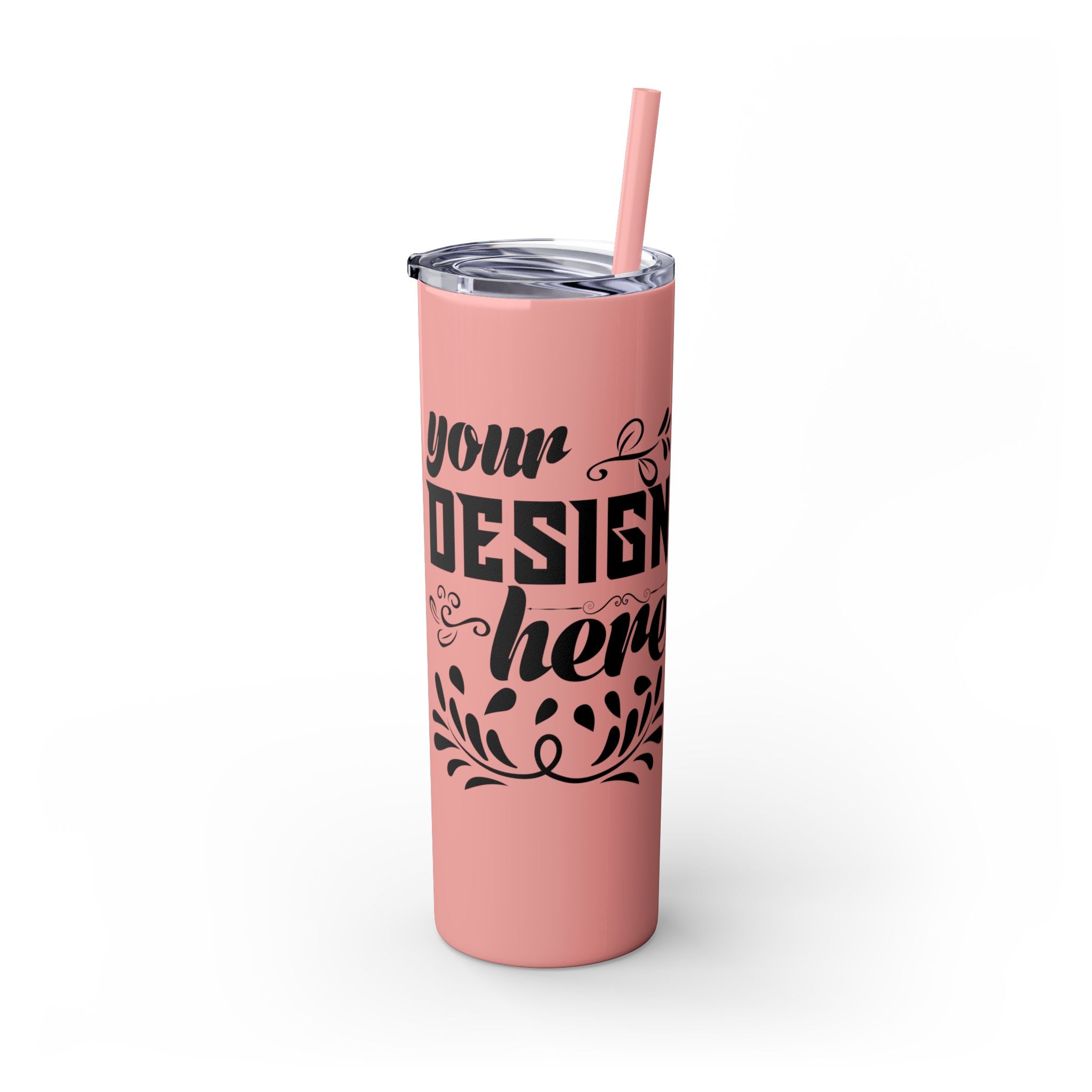 Customizable Maars 20oz Skinny Tumbler with Straw Stainless Steel