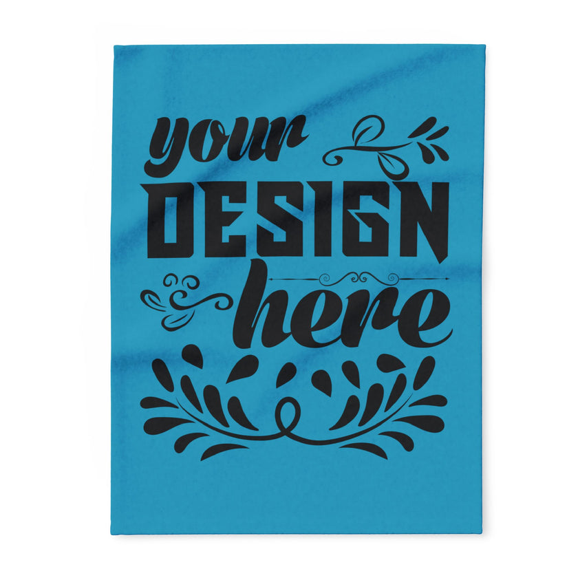 Customizable Arctic Fleece Blanket 315gsm One Sided Print 3 Sizes