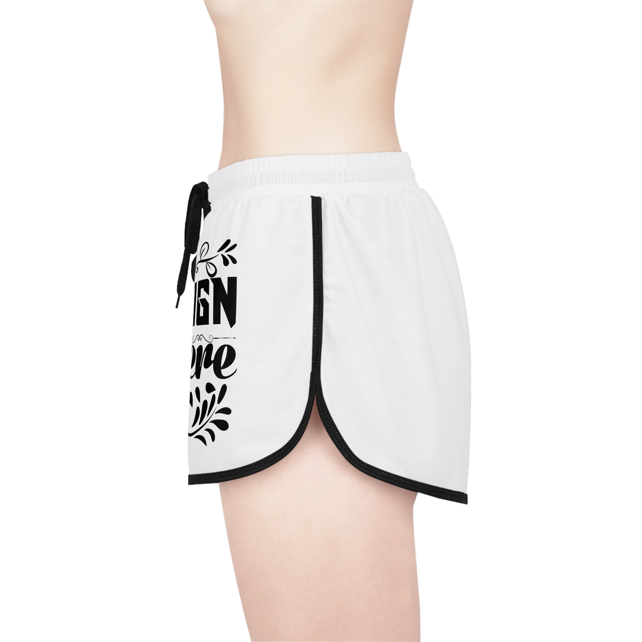 Customizable Women’s Relaxed Fit Polyester Drawstring Shorts