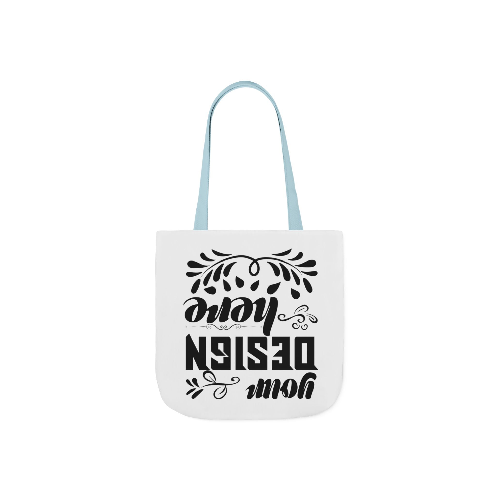 Customizable Canvas Tote Bag With 5 Color Strap Options All Over Print
