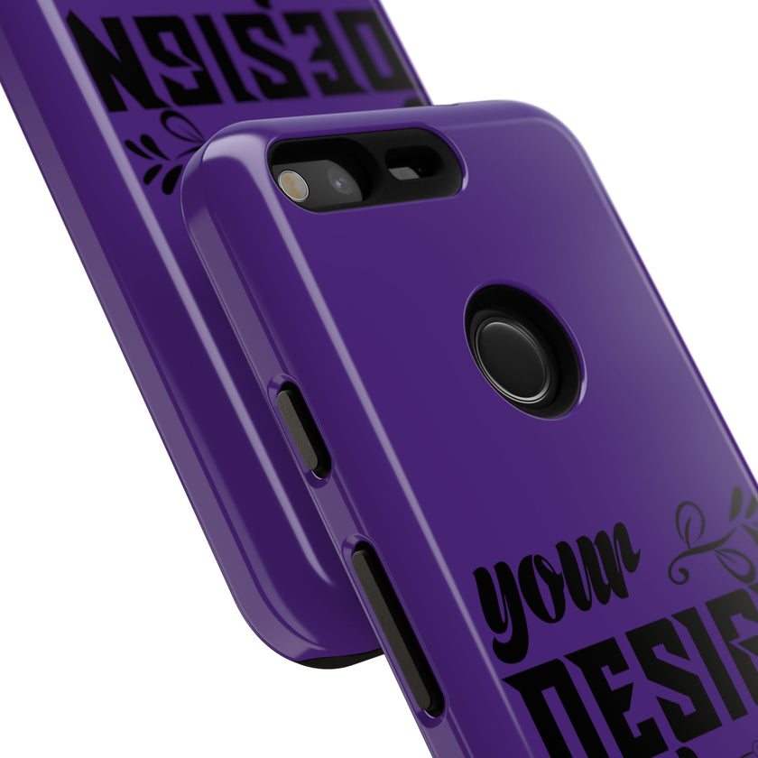 Customizable Tough Dual Layer Phone Case Polycarbonate TPU Liner Protective