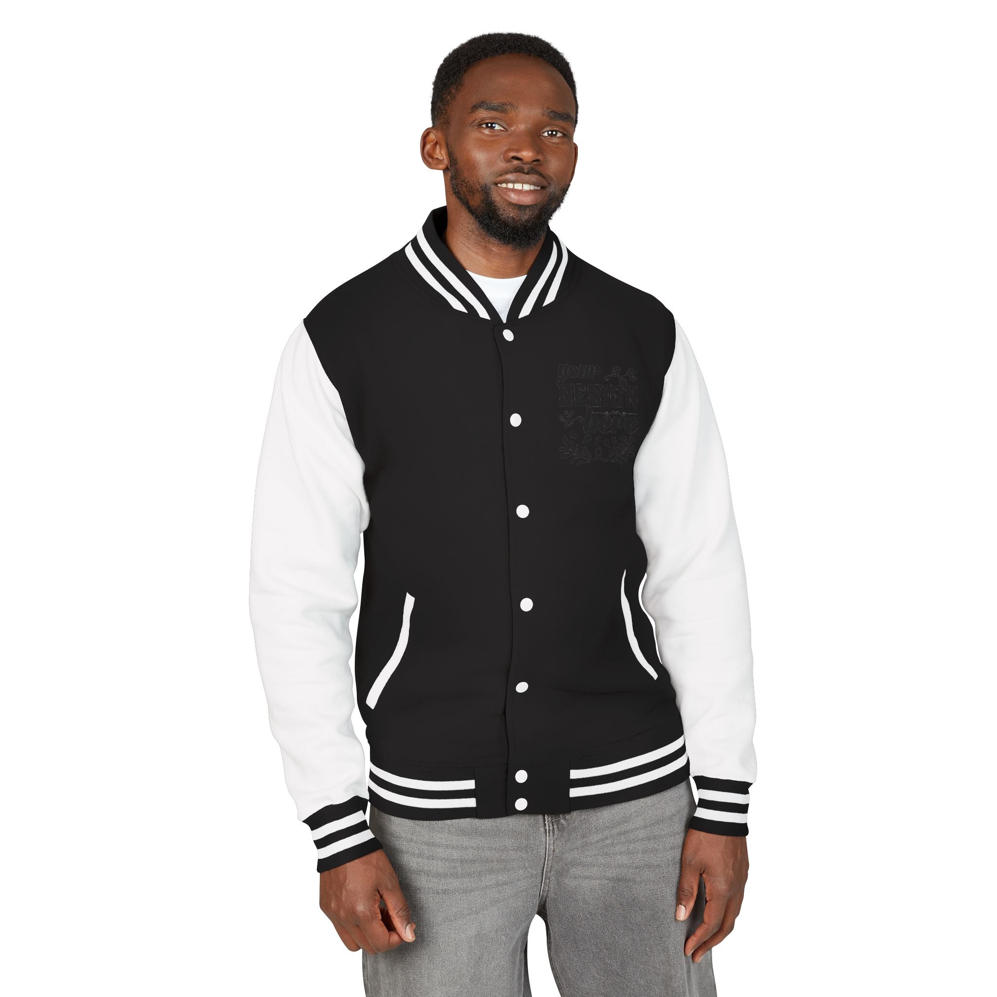 Customizable AWDis JH043 Unisex Heavyweight Letterman Jacket
