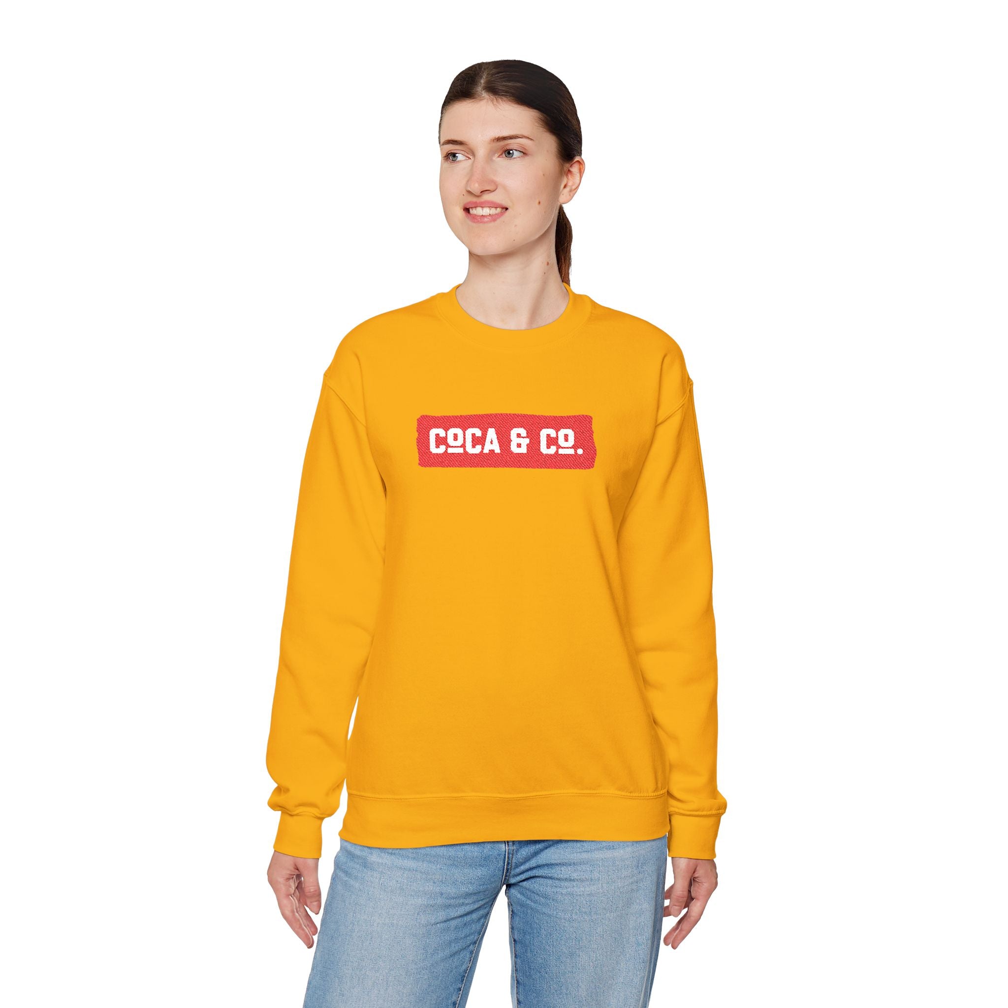 Gildan 18000 Unisex Crewneck Sweatshirt | Coca & Co Embroidery