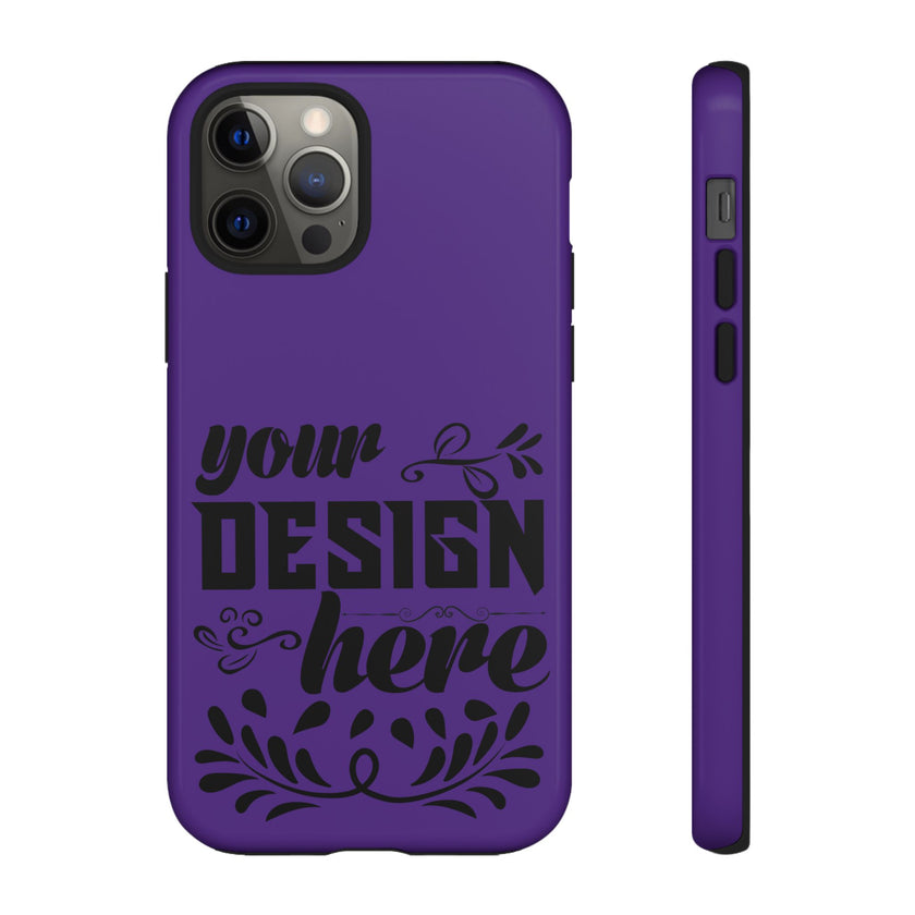 Customizable Tough Dual Layer Phone Case Polycarbonate TPU Liner Protective