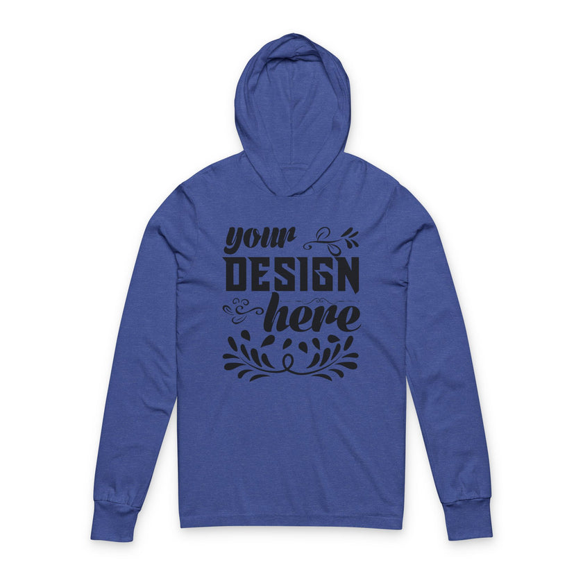 Customizable Bella+Canvas 3512 Unisex Hooded Long Sleeve Tee