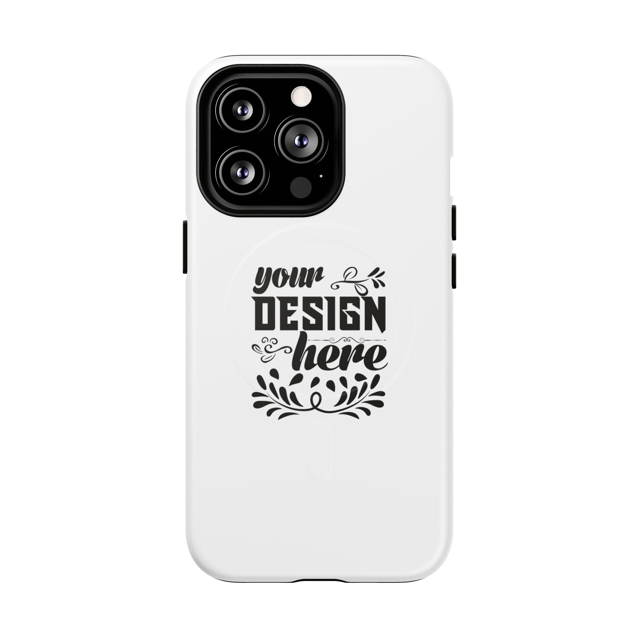 Customizable Tough Magnetic Phone Case Dual Layer Polycarbonate TPU Liner