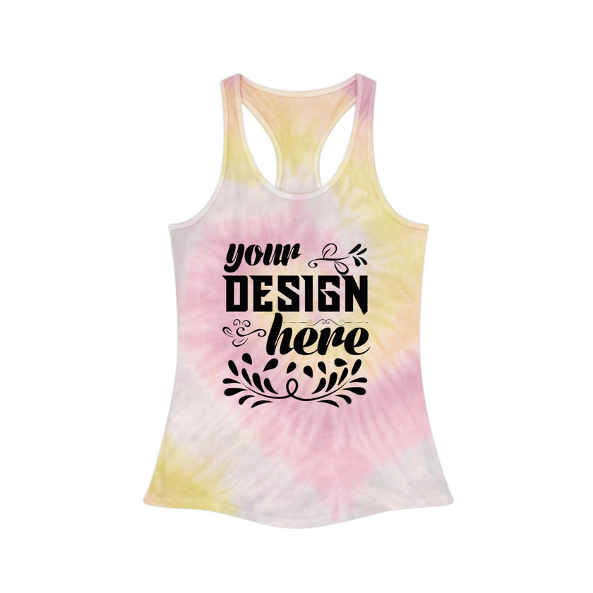 Customizable Colortone 3400 Tie Dye Racerback Tank Top