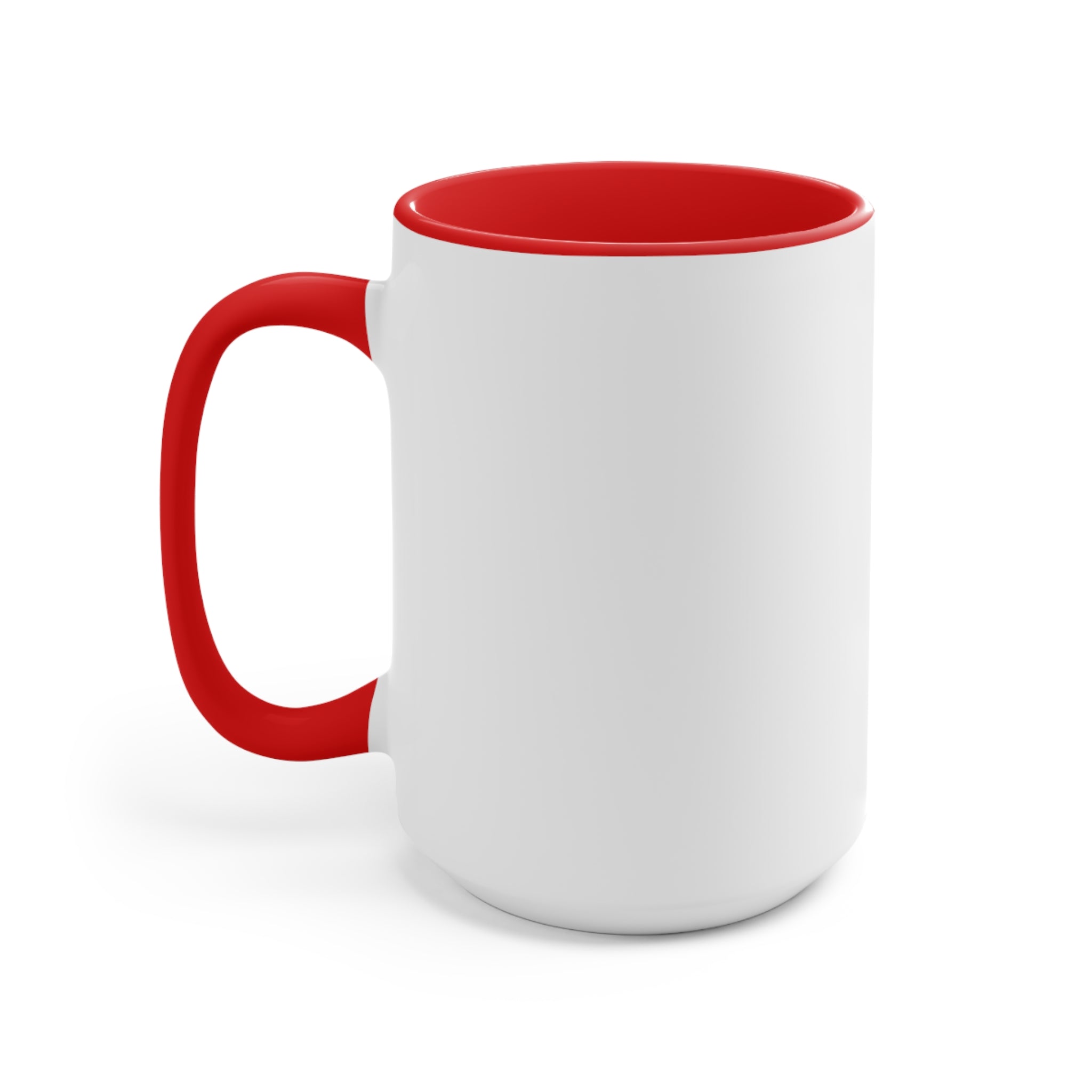 Customizable Accent Ceramic Mug 11oz 15oz Colored Interior and Handle
