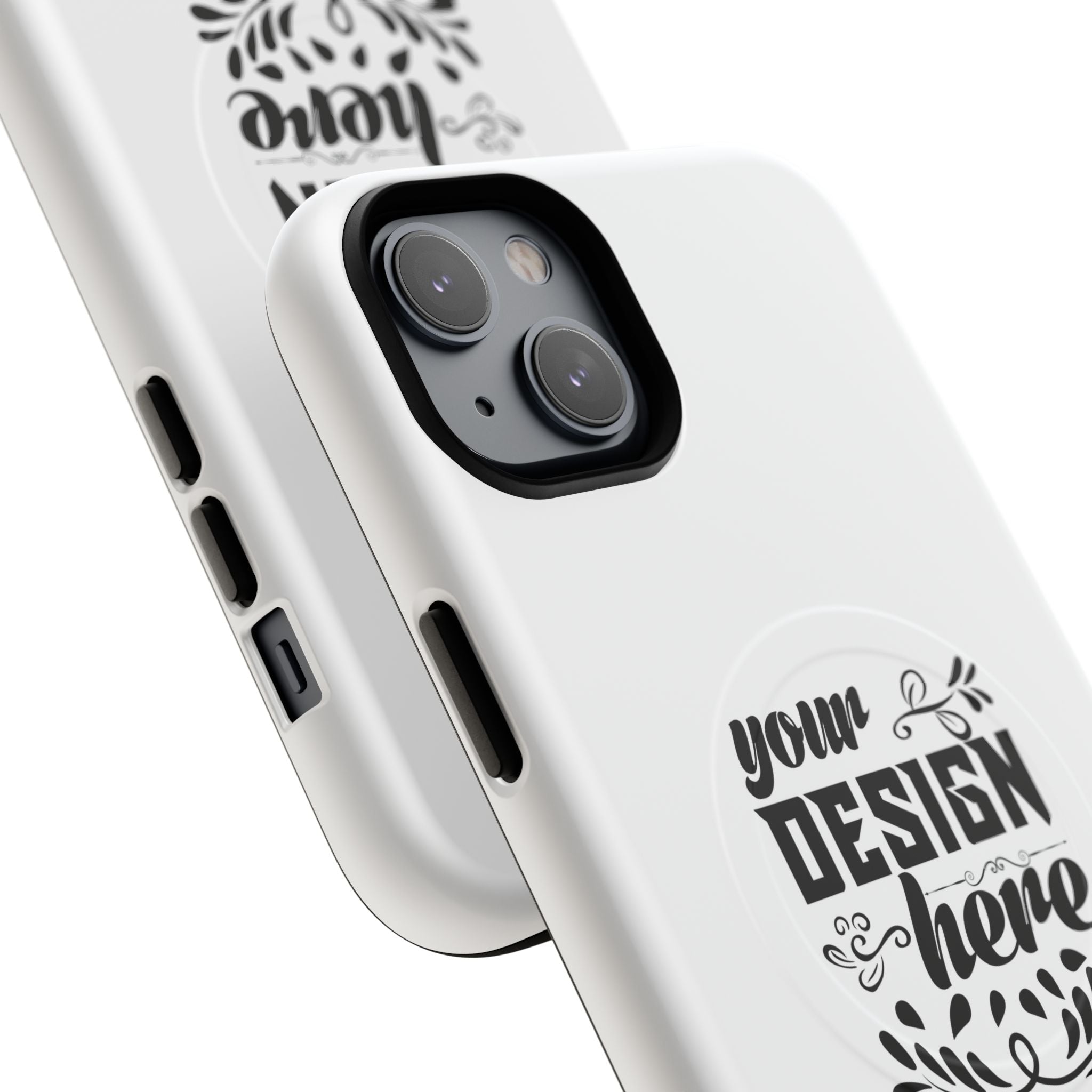 Customizable Tough Magnetic Phone Case Dual Layer Polycarbonate TPU Liner