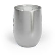 Customizable 12oz Vacuum Insulated Stainless Steel Wine Tumbler with Lid
