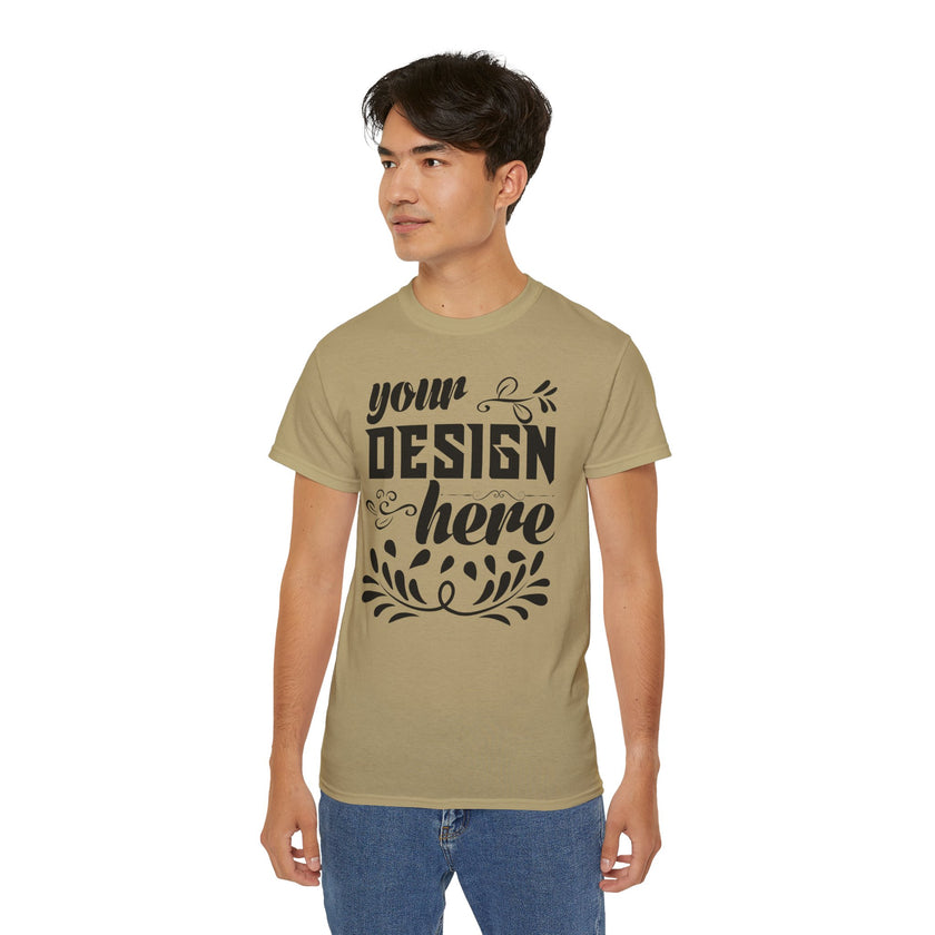 Customizable Gildan 2000 Unisex Ultra Cotton Crew Neck T-Shirt