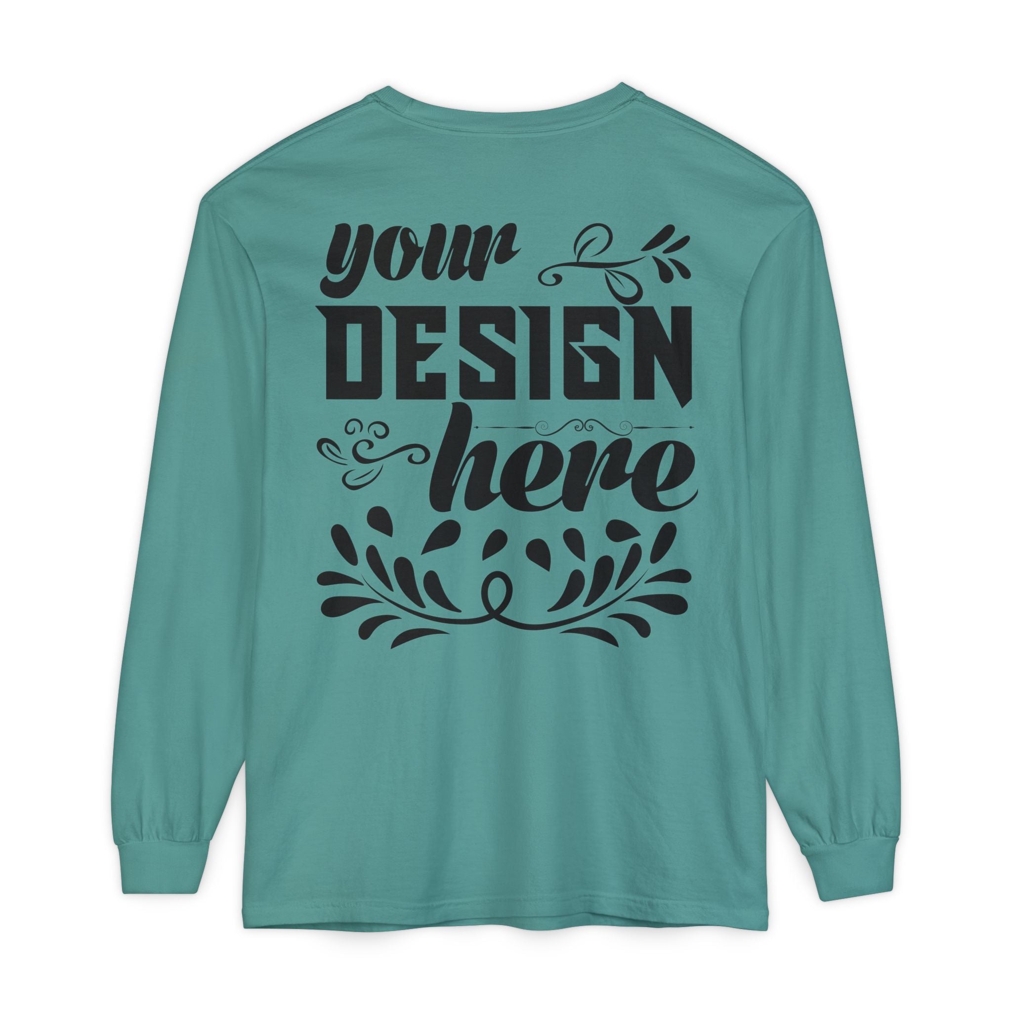 Customizable Comfort Colors 6014 Unisex Garment Dyed Long Sleeve T Shirt