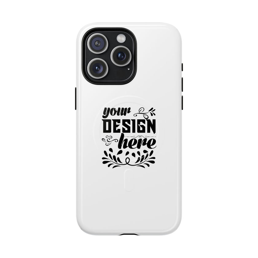 Customizable Tough Magnetic Phone Case Dual Layer Polycarbonate TPU Liner