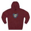 Lane Seven LS14001 Unisex  Fleece Hoodie | Butterfly Love Graphic Print
