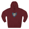 Lane Seven LS14001 Unisex  Fleece Hoodie | Butterfly Love Graphic Print