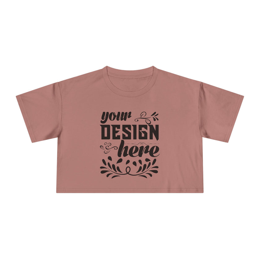 Customizable AS Colour 4062 Womens Crop Tee Dropped Shoulder