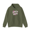 Gildan 18500 Unisex  Hooded Sweatshirt | Love Never Hurts Graphic Print
