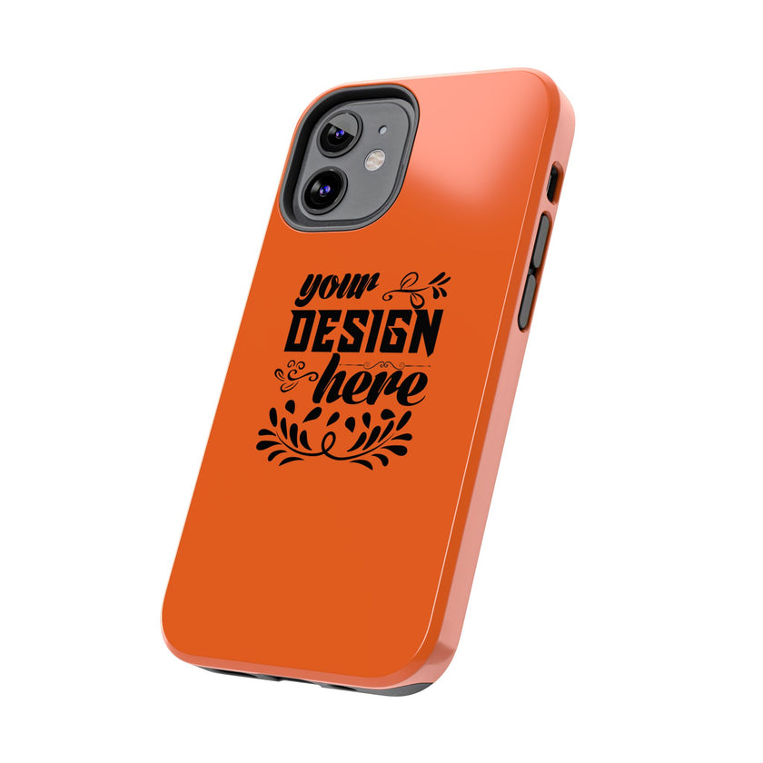 Customizable Tough Phone Case Glossy Dual Layer Wireless Charging